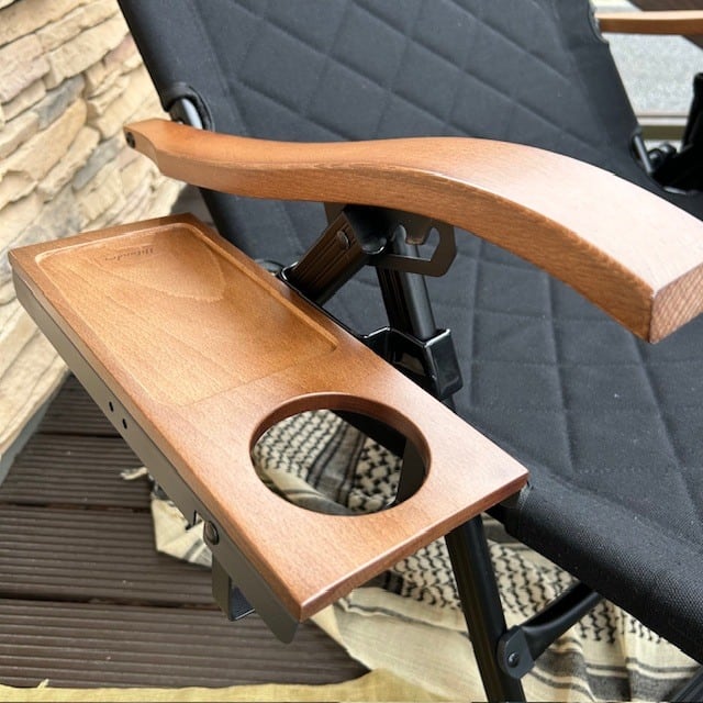 【 Hilander <ハイランダー> 】CLIMAX LOW CHAIR SIDE TRAY(クライマックスローチェア サイドトレー)ダークブラウン / ブラック R <HCS-037> / L <HCS-038>
