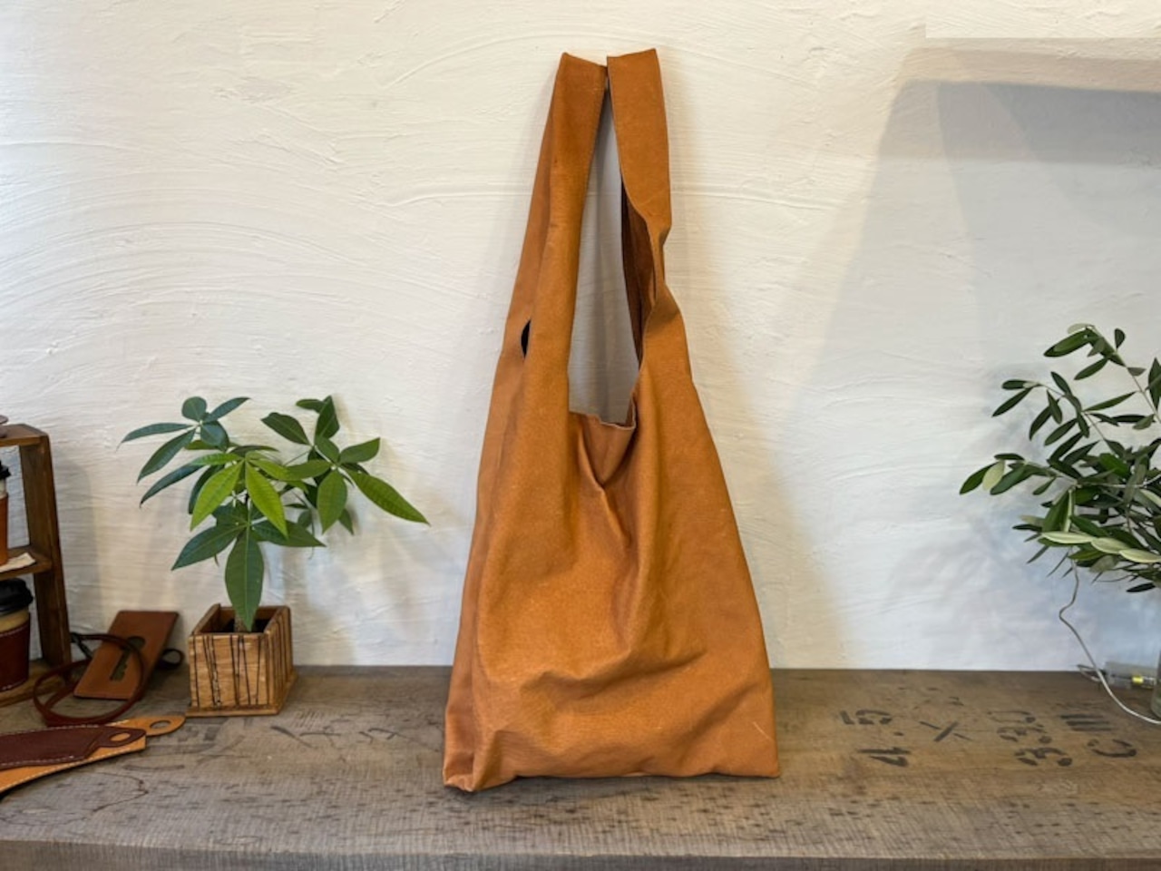 レジ袋のような革袋・スーパーロング（ウォッシュド）