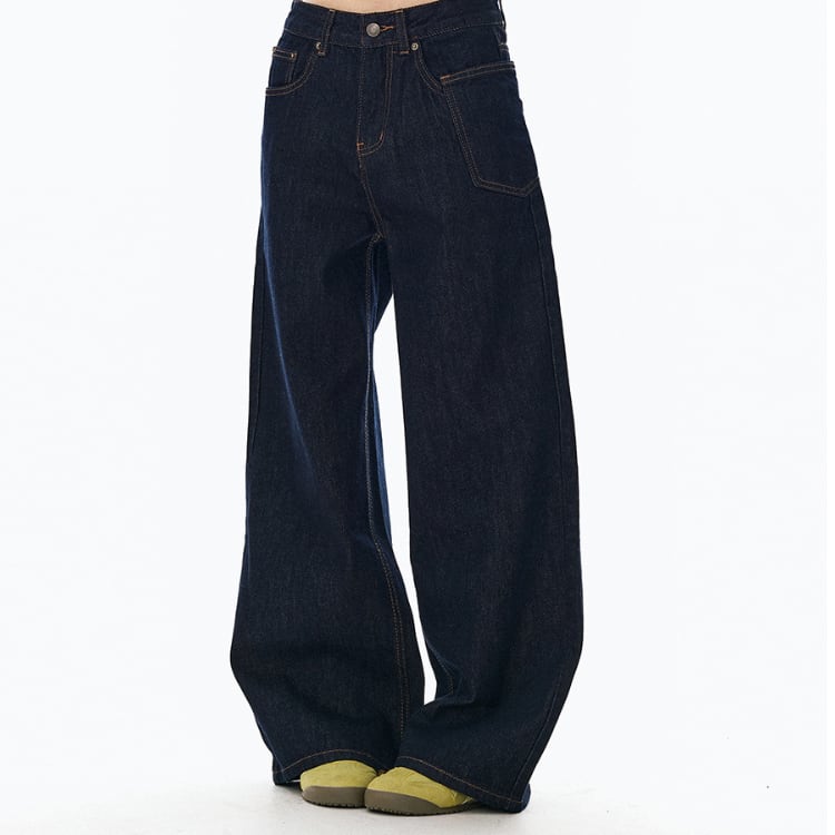 フルレングス ワイド デニムパンツ L00219