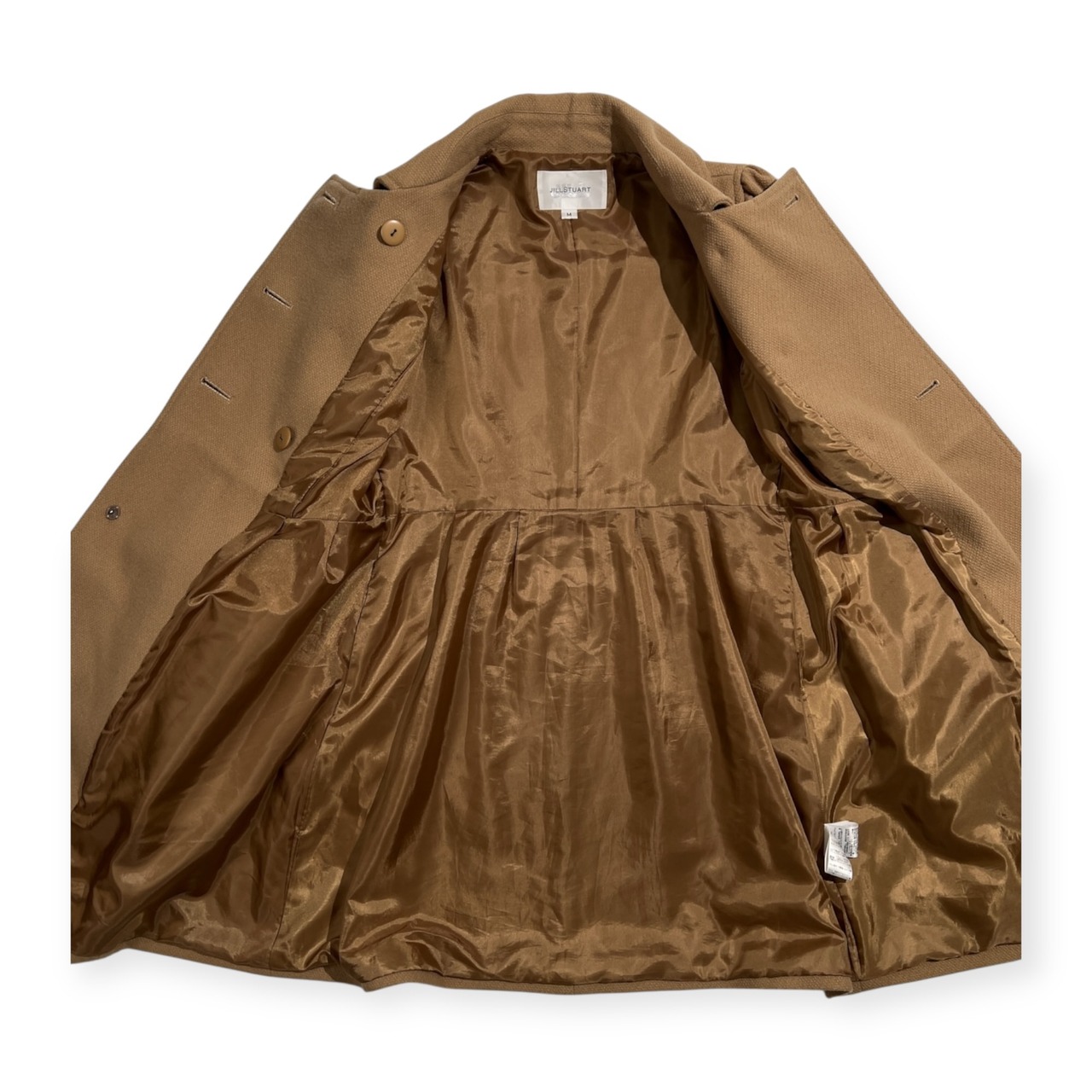 JILL STUART ジルスチュアート ダブル ウール コート サイズ M /キャメルベージュ系/レディース