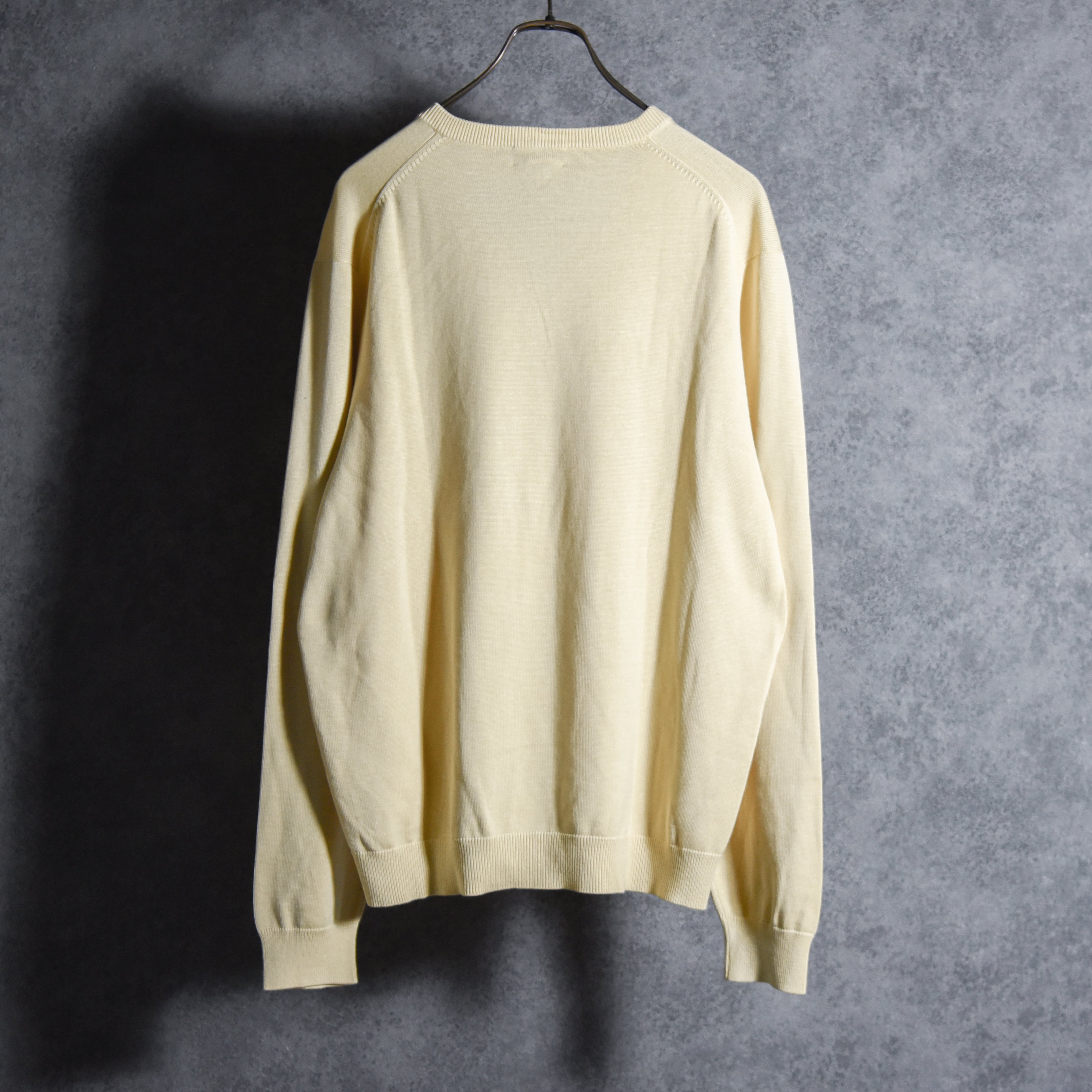 00s Brooks Brothers Silk Cotton V Neck Sweater ブルックス