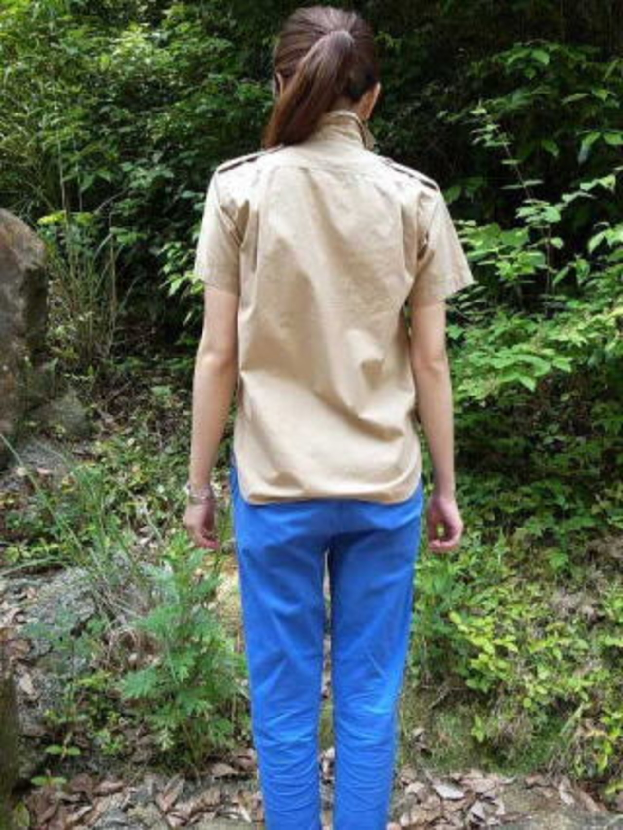 Simva khakis シンバカーキーズ　ミリタリーシャツ　カーキ