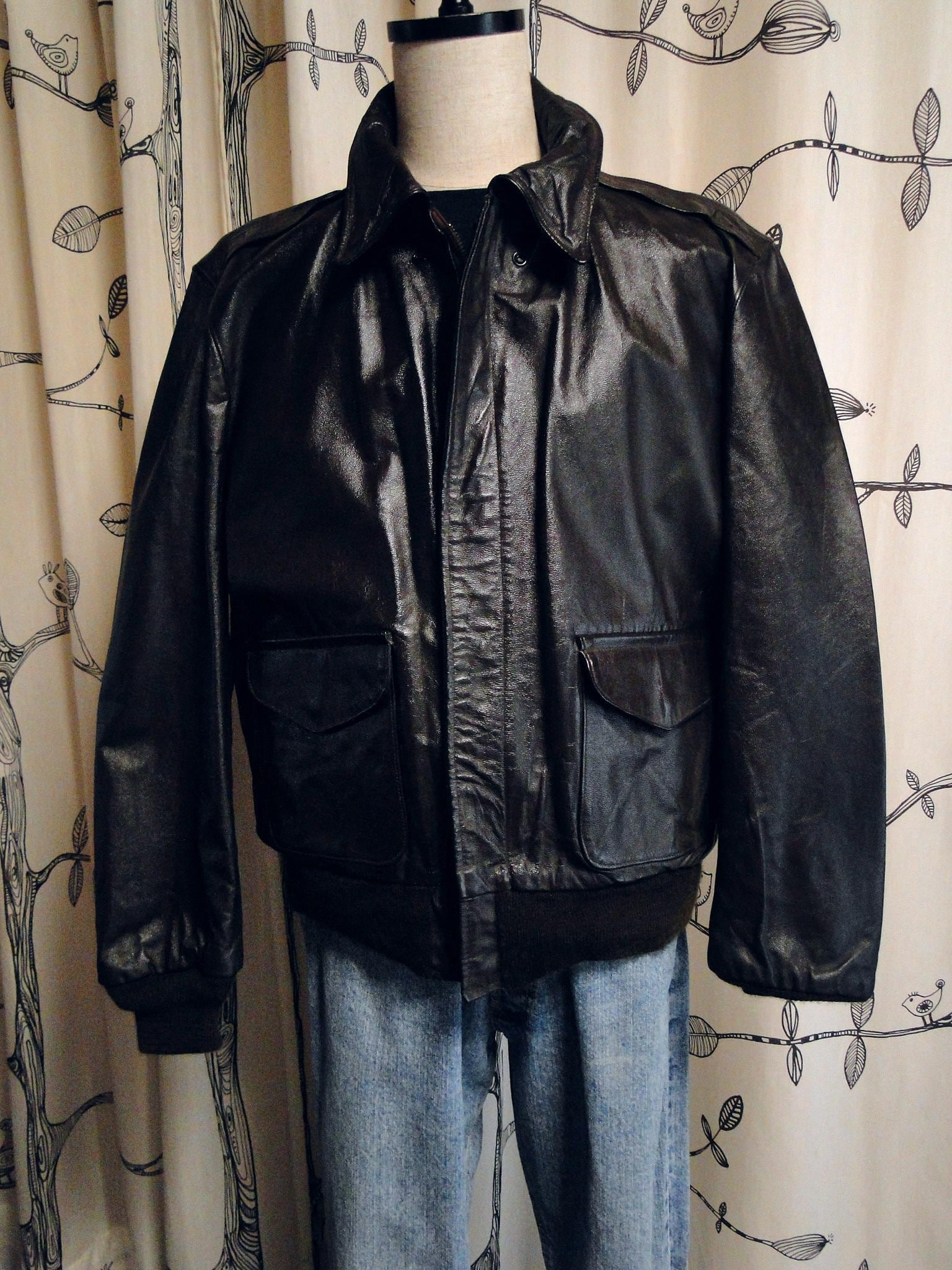 70s 80s SPIEWAK A-2レザージャケット　アメリカ製 3d83c26ca9c5a66f5ce8da4785fda6