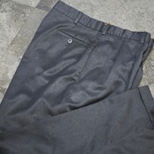 SAVANE "杢調" 2tuck slacks gray
