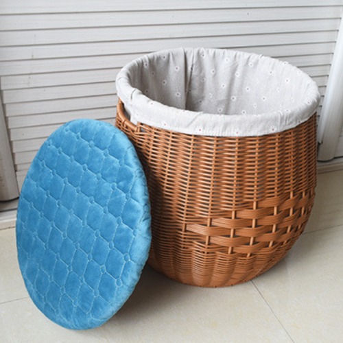 手編み バスケット ナチュラル 収納ボックス コンパクト 多機能 スツール イス チェア モダン 収納ケース インテリア