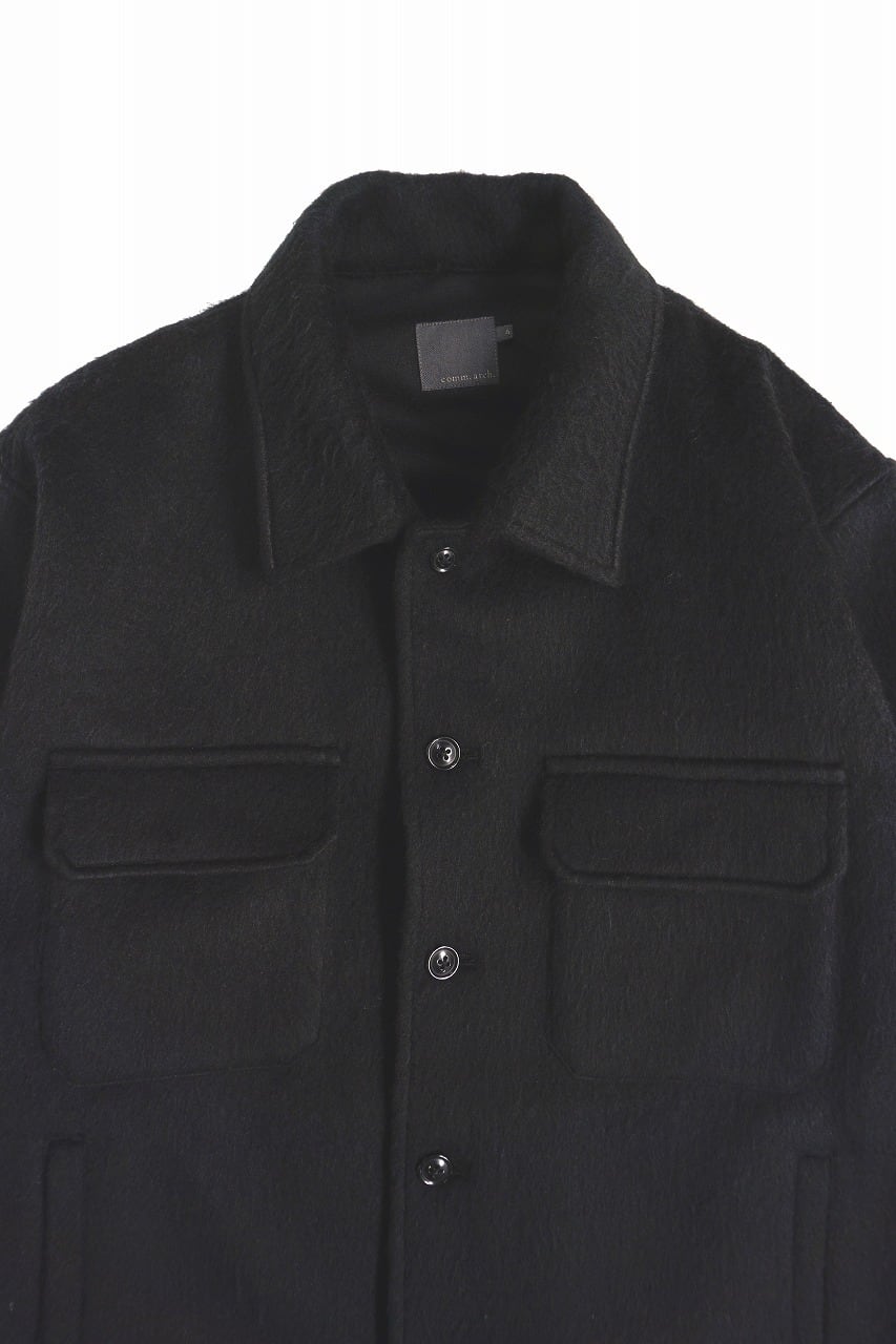 Angora Shaggy Shirt Jacket