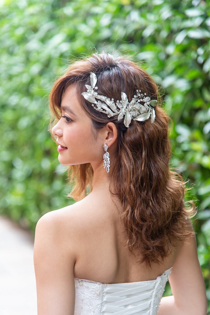 2021春大特価セール！ ヘッドドレス コーム ボンネ 結婚式 ドレス ウェディング ヘアアクセ パーティ