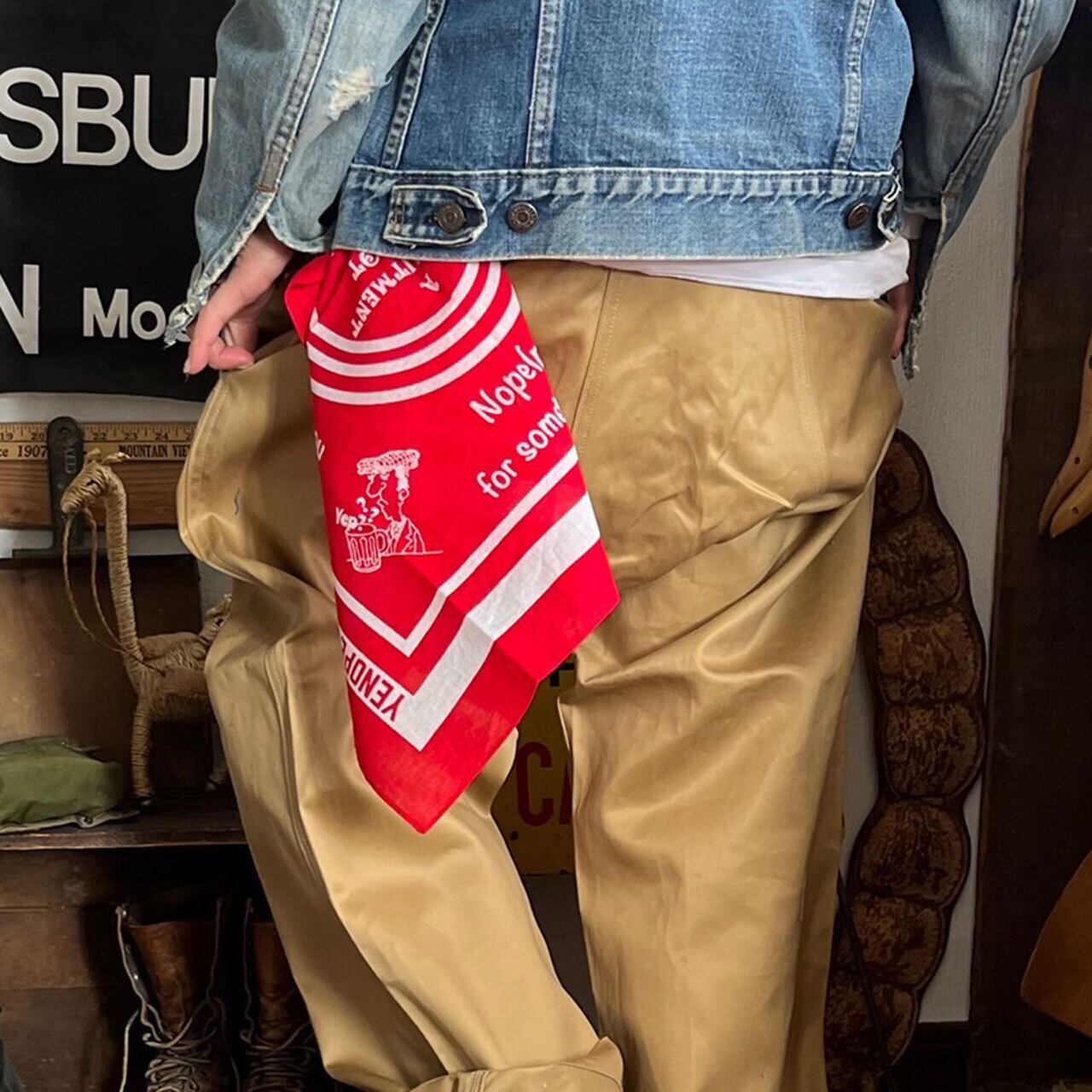 dot.k bandana flare pants バンダナ フレアパンツ