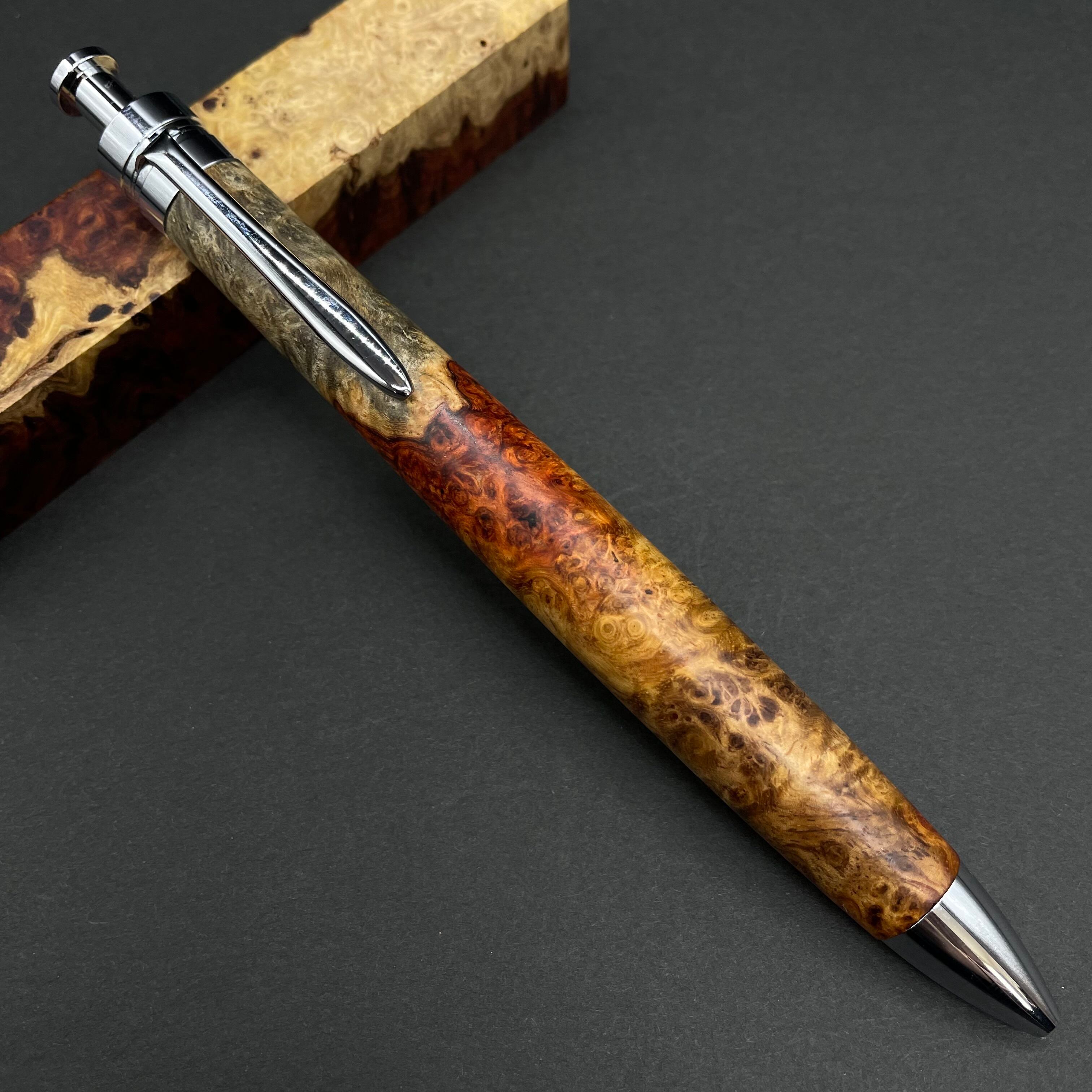 黒柿】木軸キャップ式ボールペン | 富士瘤 Craft