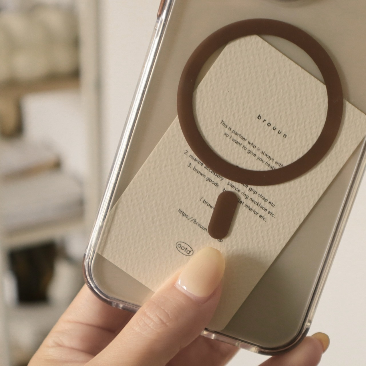 ［ phone case ］brown magrope
