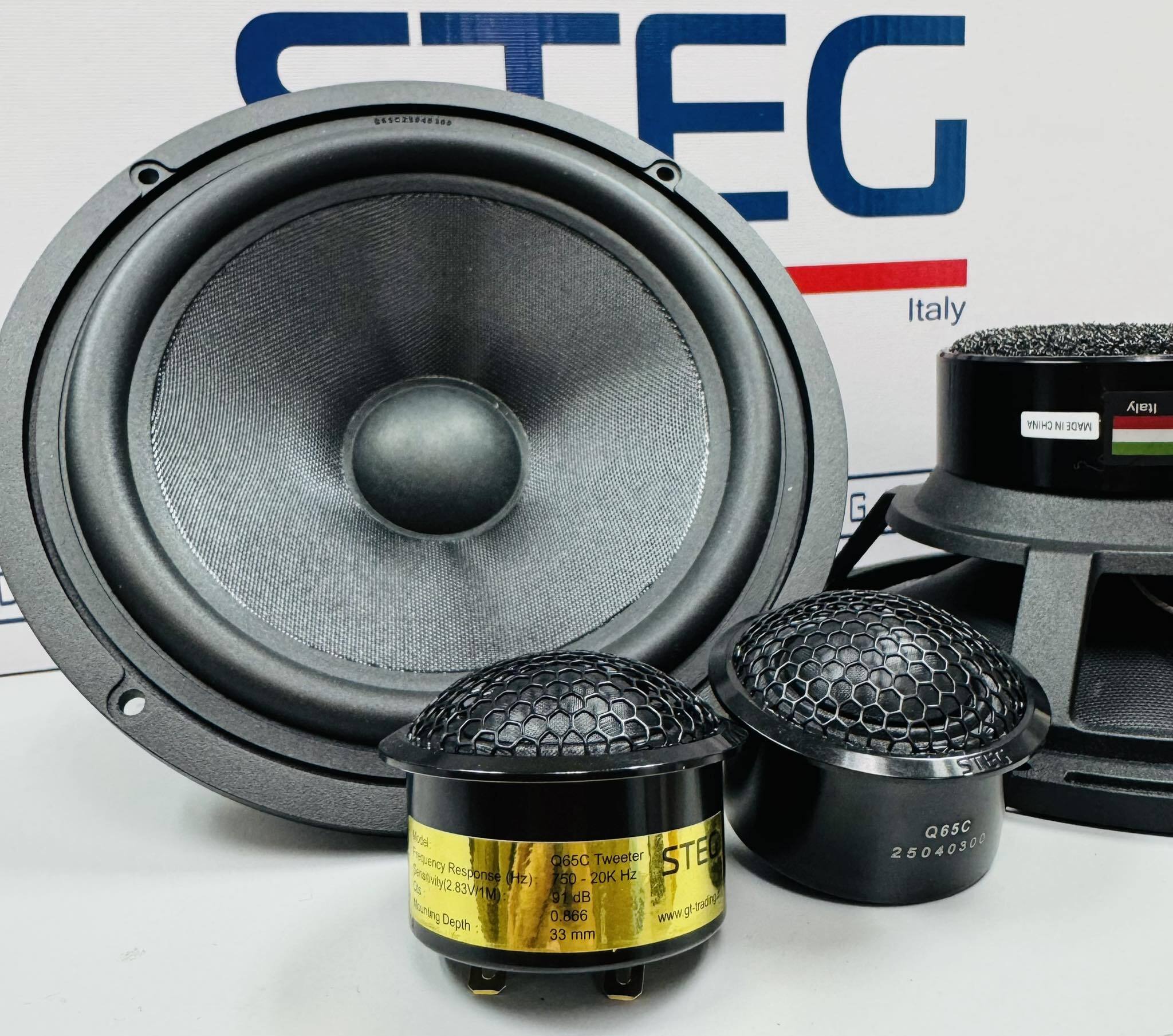 国内正規品】STEG Q65C 2wayセパレート コンポーネントスピーカー