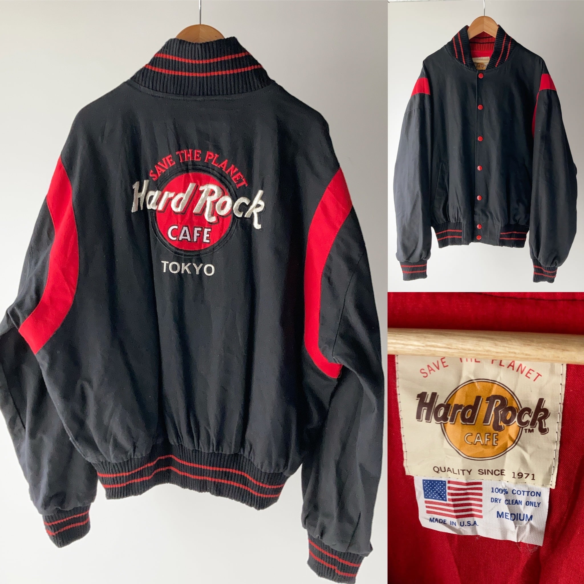 's Hard Rock Cafe "TOKYO" 背中刺繍 スタジャン A