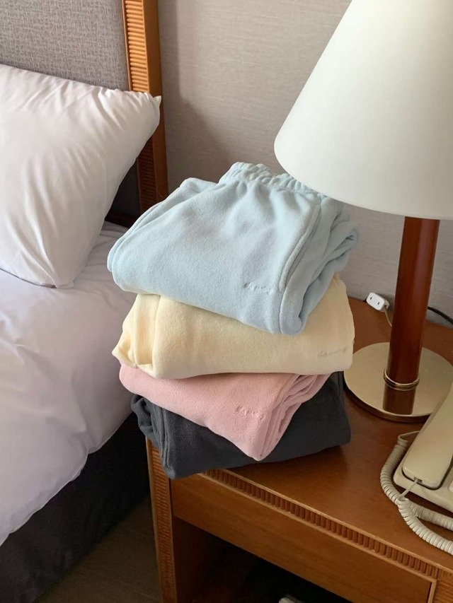 (予約) AREING / Mix fleece pants 4color