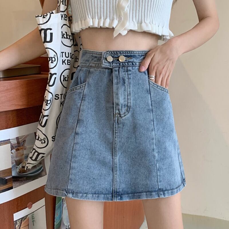 オータムハイウェストスカート ショートAライン 秋物 YY-ファッション5083565565