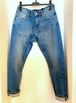 Vintage Washed Selvedge Stretch Denim Ancle Pants　Blue Indigo