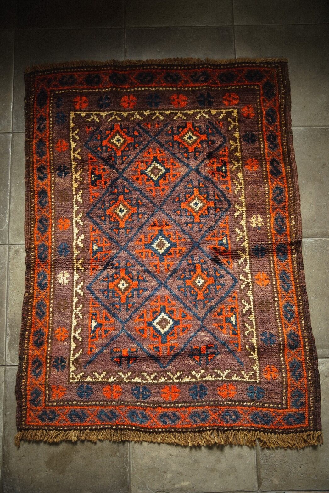 ラグ・カーペット Sistan baluch rug 752】Semi Antique Persian Sistan Baluch rug 1940's | ヴィンテージ