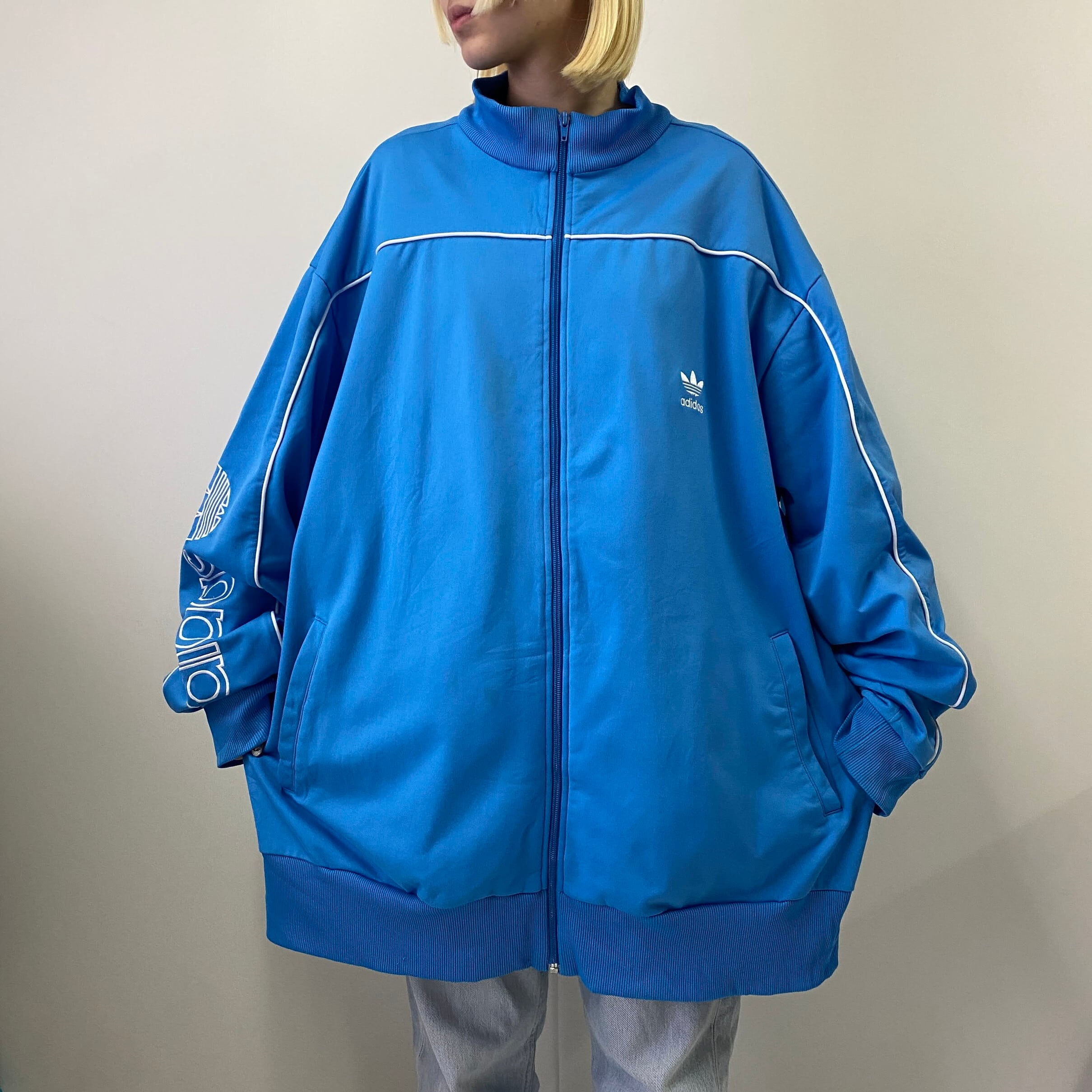 スーパービッグサイズ 00年代 adidas アディダス トレフォイルロゴ 袖 