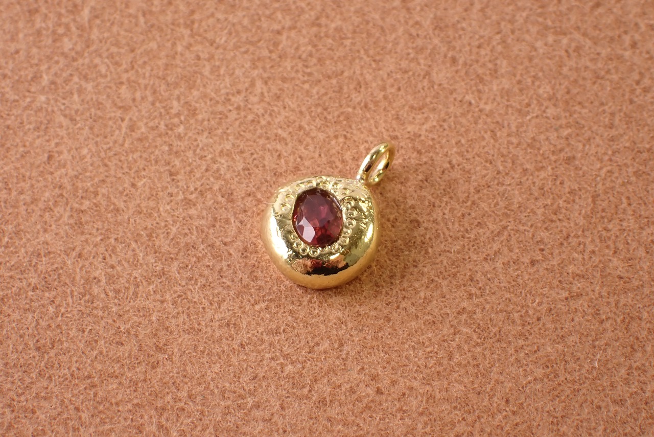 トルマリンペンダントトップ ブラス(真鍮) [D11‐89]