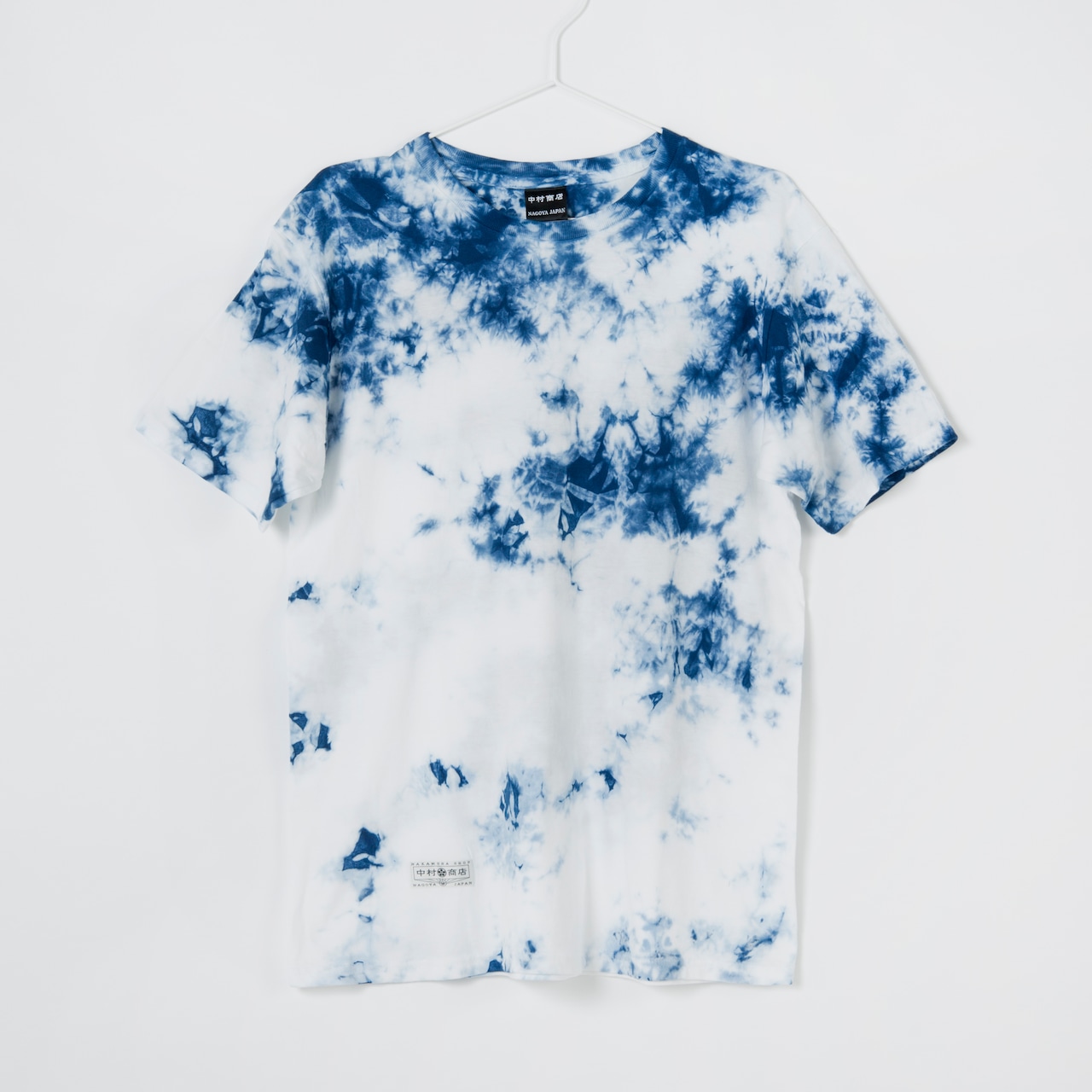 黒紋付染めTshirt 「青霧 -あおきり-（Blue fogs）」