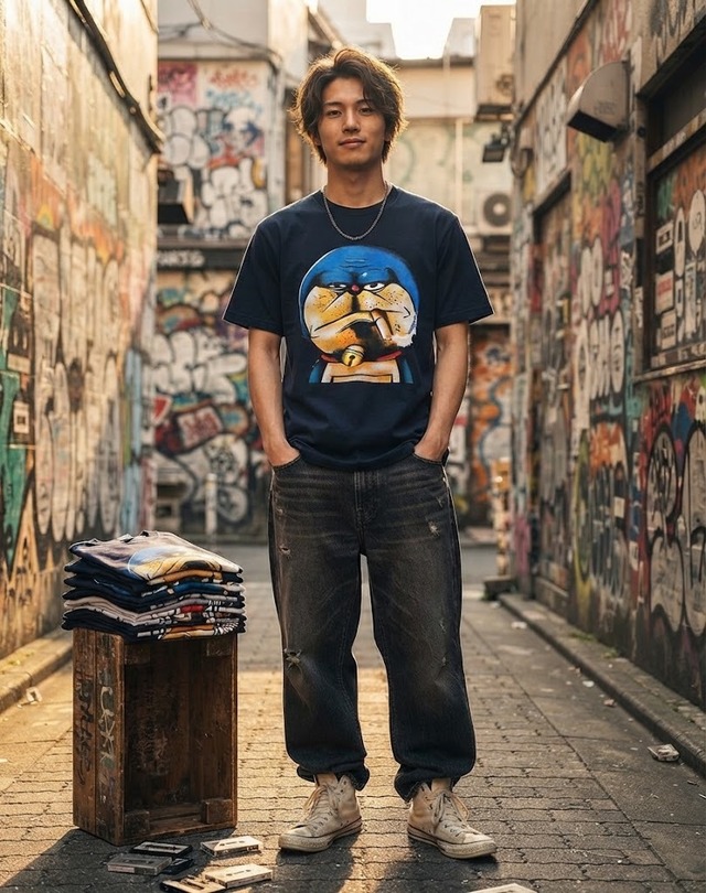 悪ドラTシャツ /ブラック