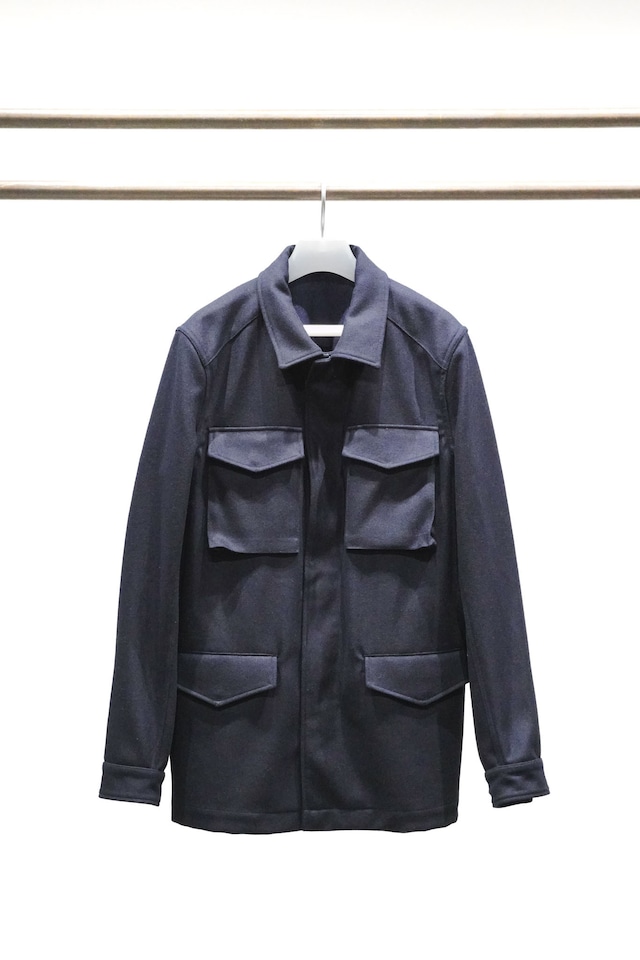 "Chato Lufsen" Wool Melton M-65 Inspired 4-Pockets Field Jacket — Bespoke Piece