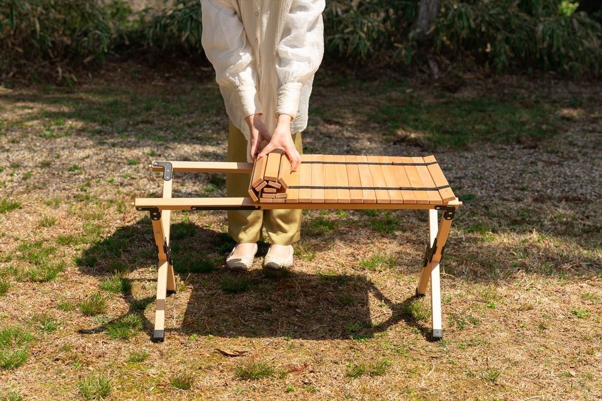 幅90cm】天然木を使用したラクラク持ち運びどこでもアウトドア