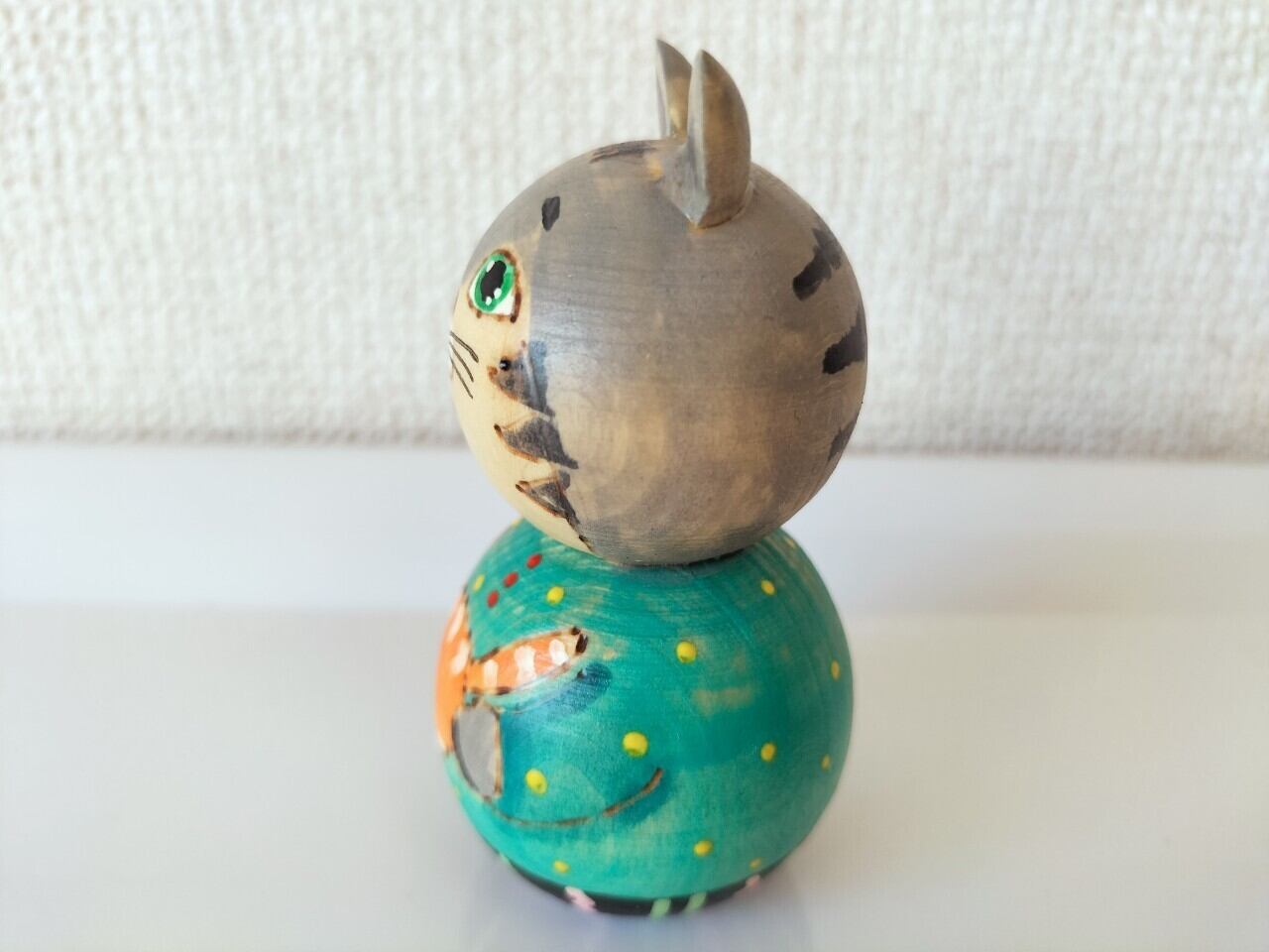 KV002】10cm級 おきあがりこぼし カバノヴァ シャクヤク