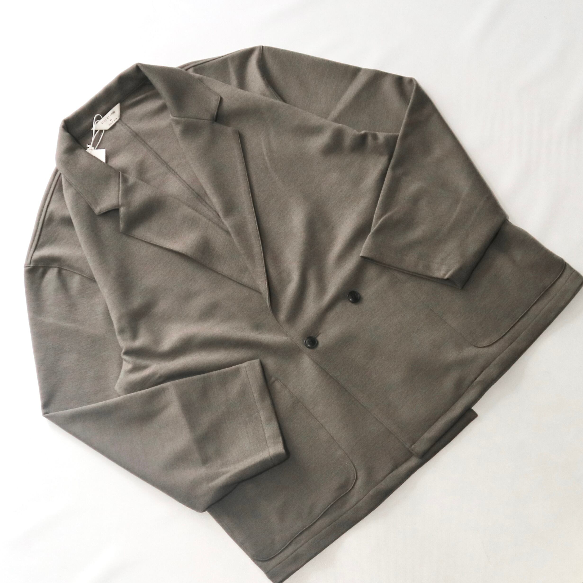 STILL BY HAND スティルバイハンド】WOOL JERSEY SEMI DOUBLE JACKET