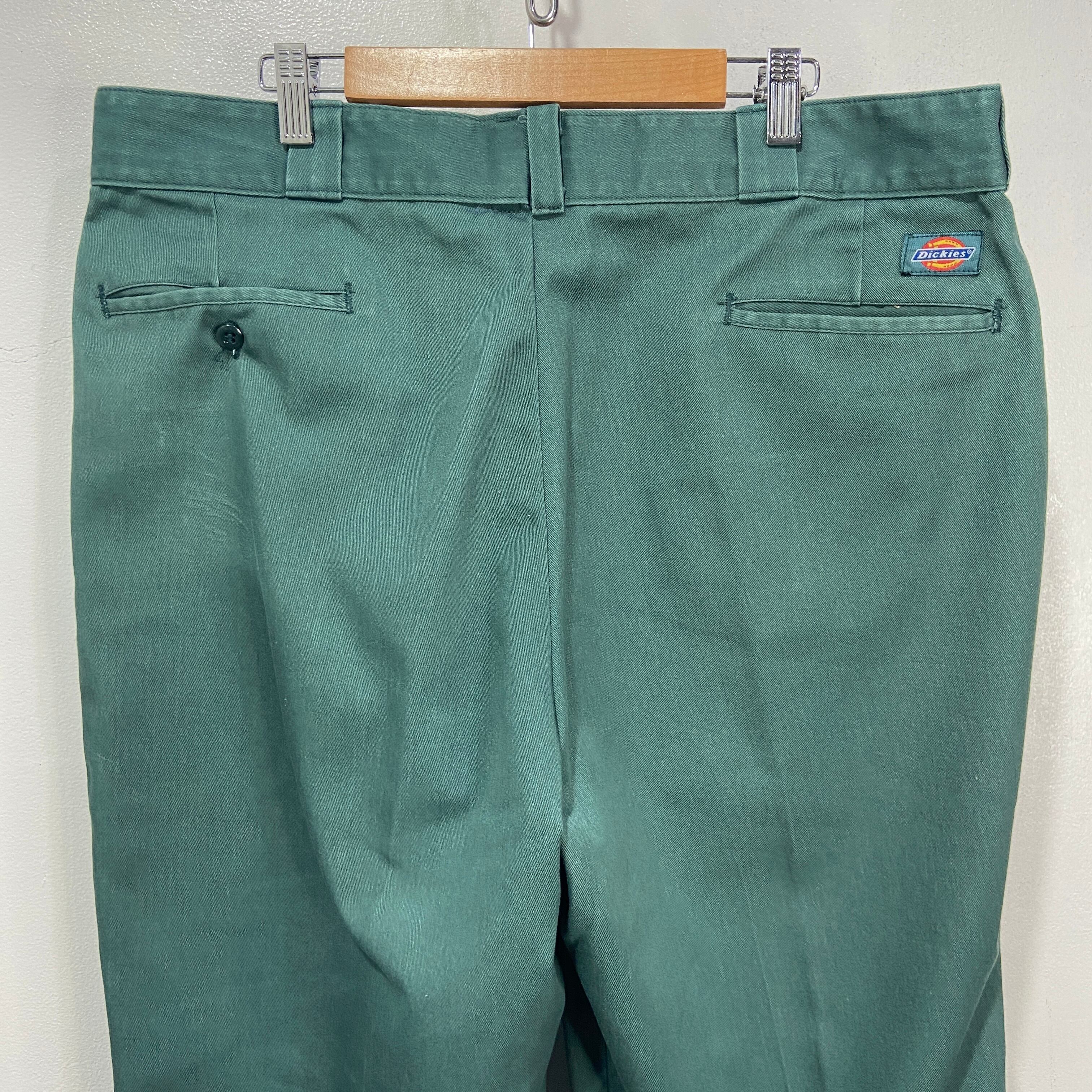 送料無料』希少 廃盤カラー Dickies USA製 リンカーングリーン 874 W40 