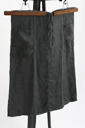 HTS(エイチティーエス)LINEN PLAIN OVERDYE EASY SKIRT リネン製品染め イージースカート