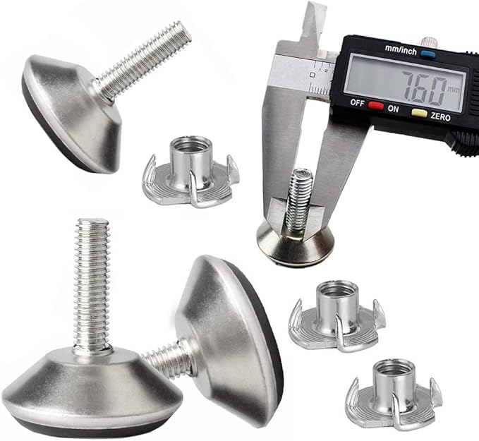 Bestgle家具レベラー調節可能な足の脚 家具用固定脚 レベリングフット