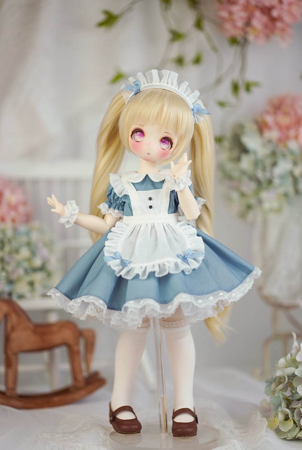 BJDドール用衣装セット MDD/kumakoサイズ メイド服 全2色 球体 BJDドール用衣装セット MDD/kumakoサイズ メイド服 全2色 球体