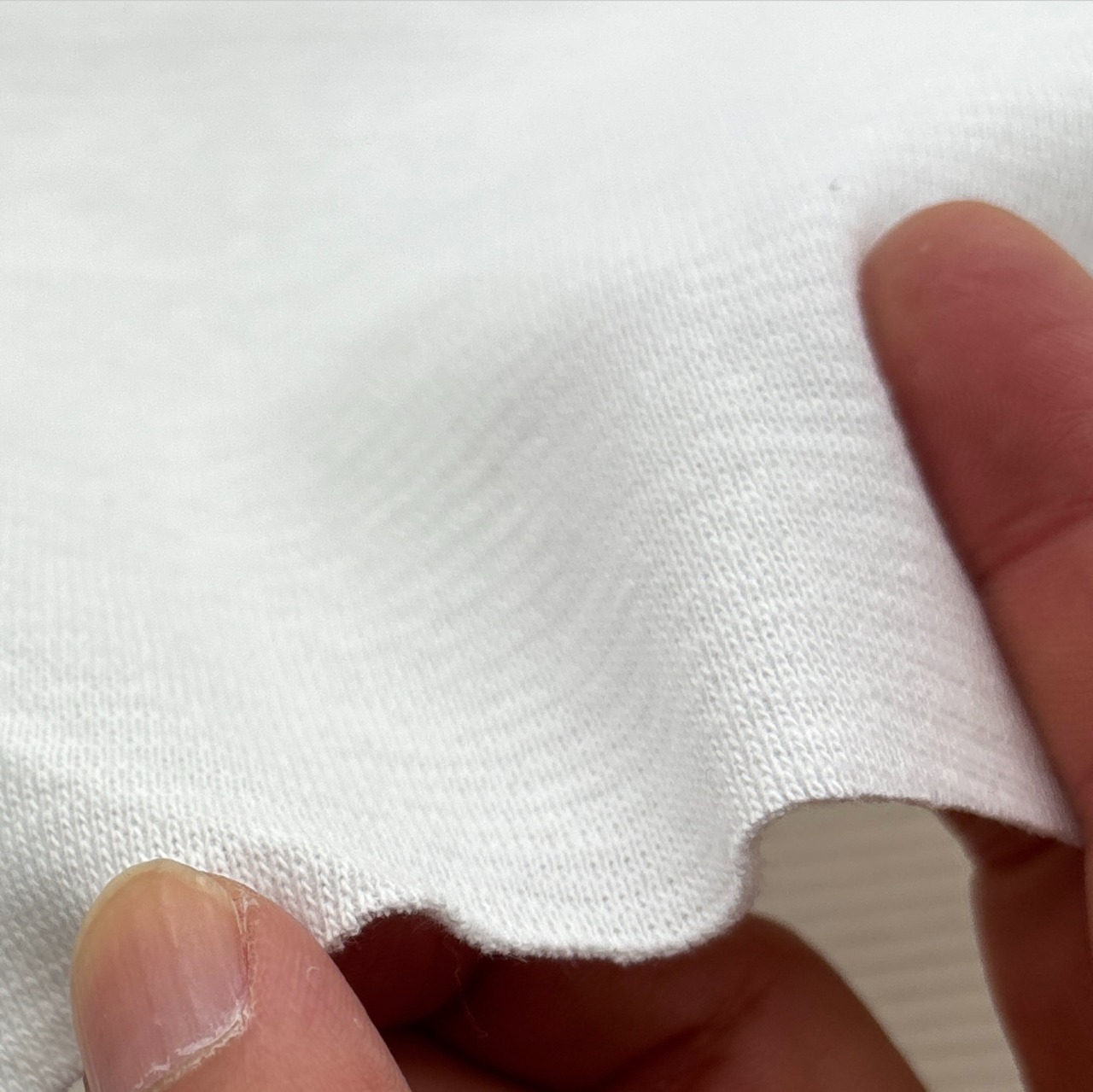 ★NO239◆2m◆スパンフライスニット生地◆オフホワイト