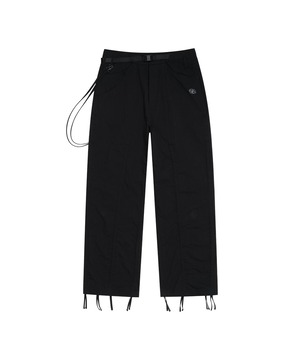 [SAN SAN GEAR] RSA SHIRRING STRAP PANTS BLACK 正規品 韓国ブランド 韓国通販 韓国代行 韓国ファッション sansan san san サンサンギア
