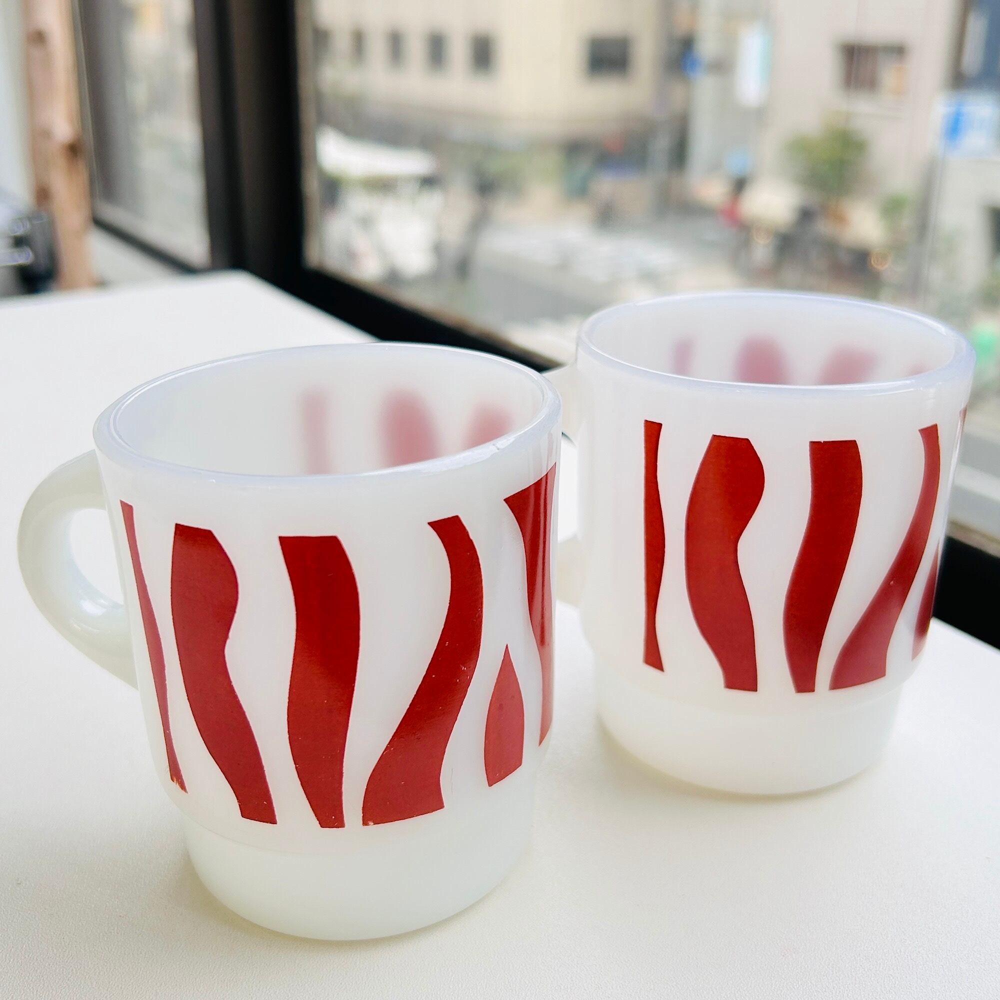 60s 70s Fire King スタッキングマグ（あずき色） | Milo Antiques 