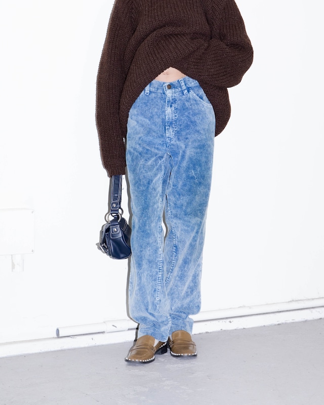 1980-90s Levi's 550 - acid washed loose fit corduroy pants