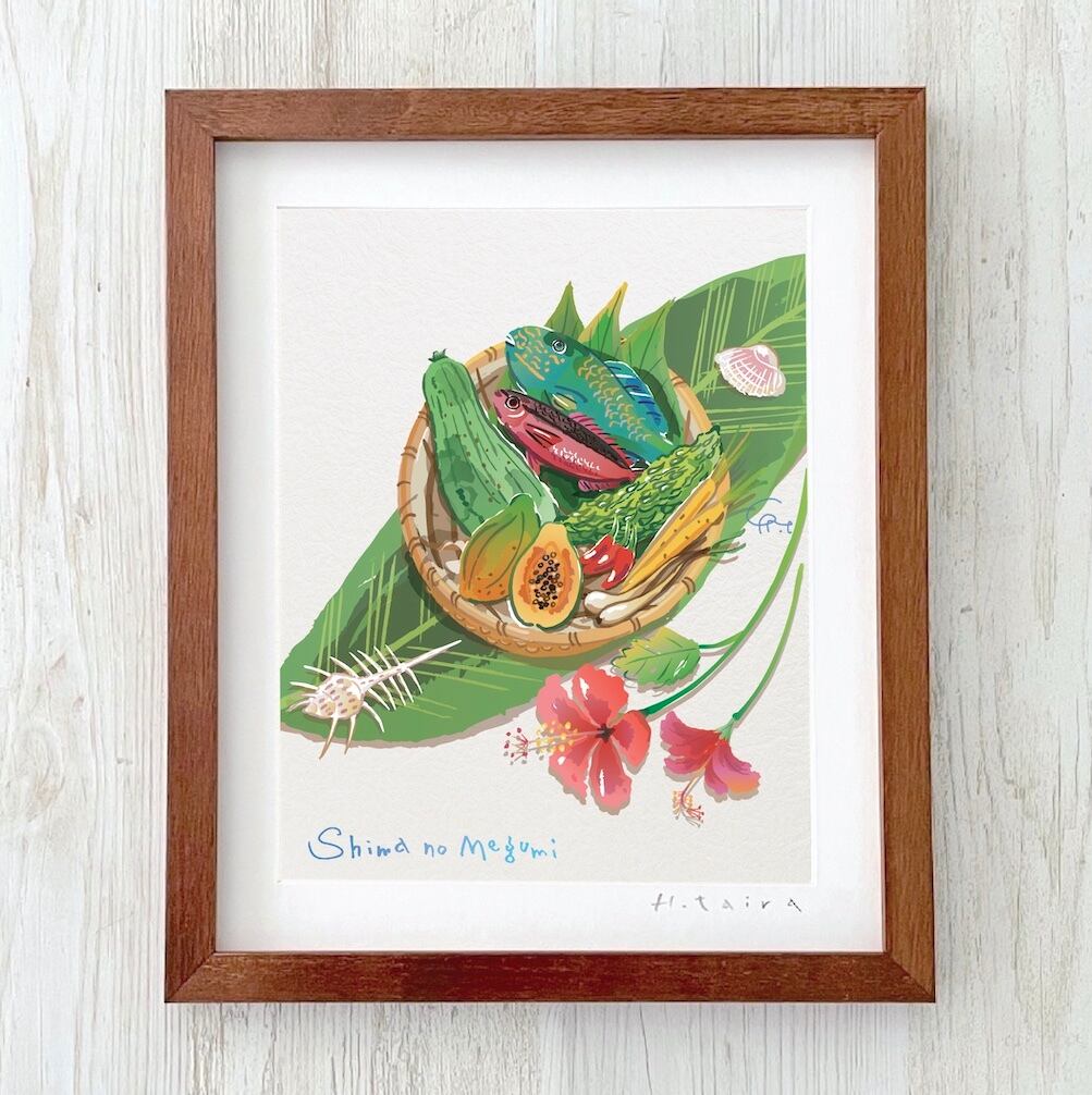 23.イラストフレーム「琉球七福神」（Sサイズ） | shimanoiro