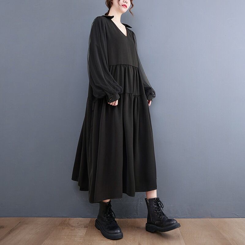 アームシフォンワンピース 1 669 Show Case