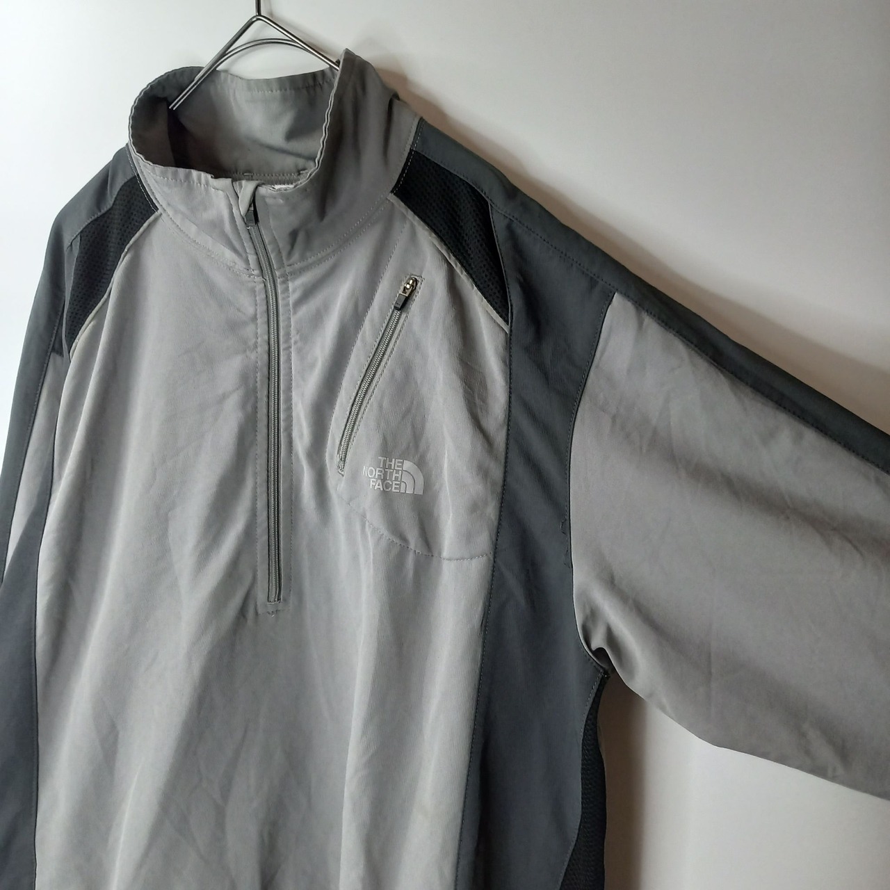 ノースフェイス　ナイロンプルオーバー　FLIGHT SERIES　グレー　L/G