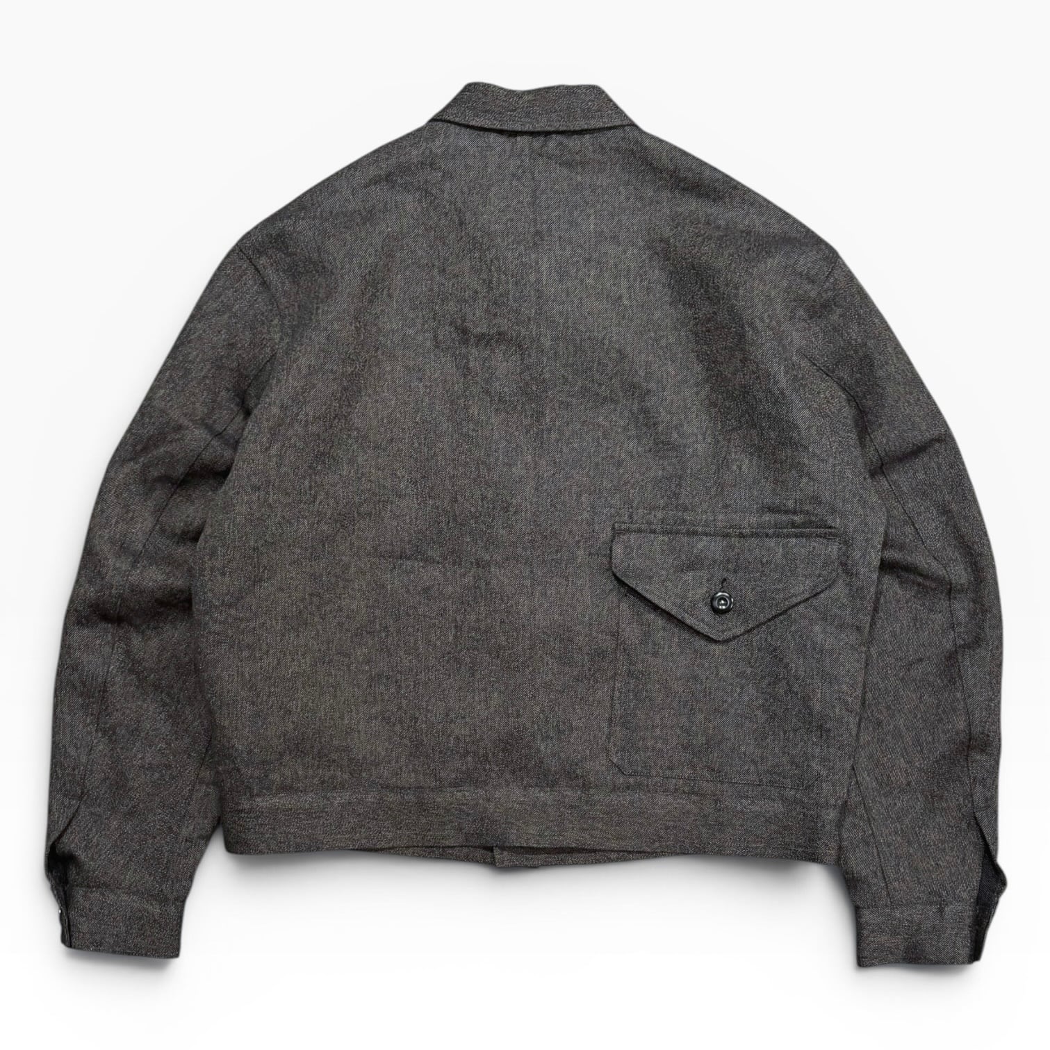 NIGEL CABOURN / FRENCH WORK JACKET - MIX BLACK CHAMBRAY