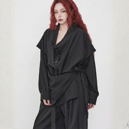 Drape wrap design top C1444