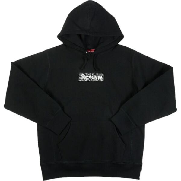 Supreme Bandana Box Logo パーカー 黒 S