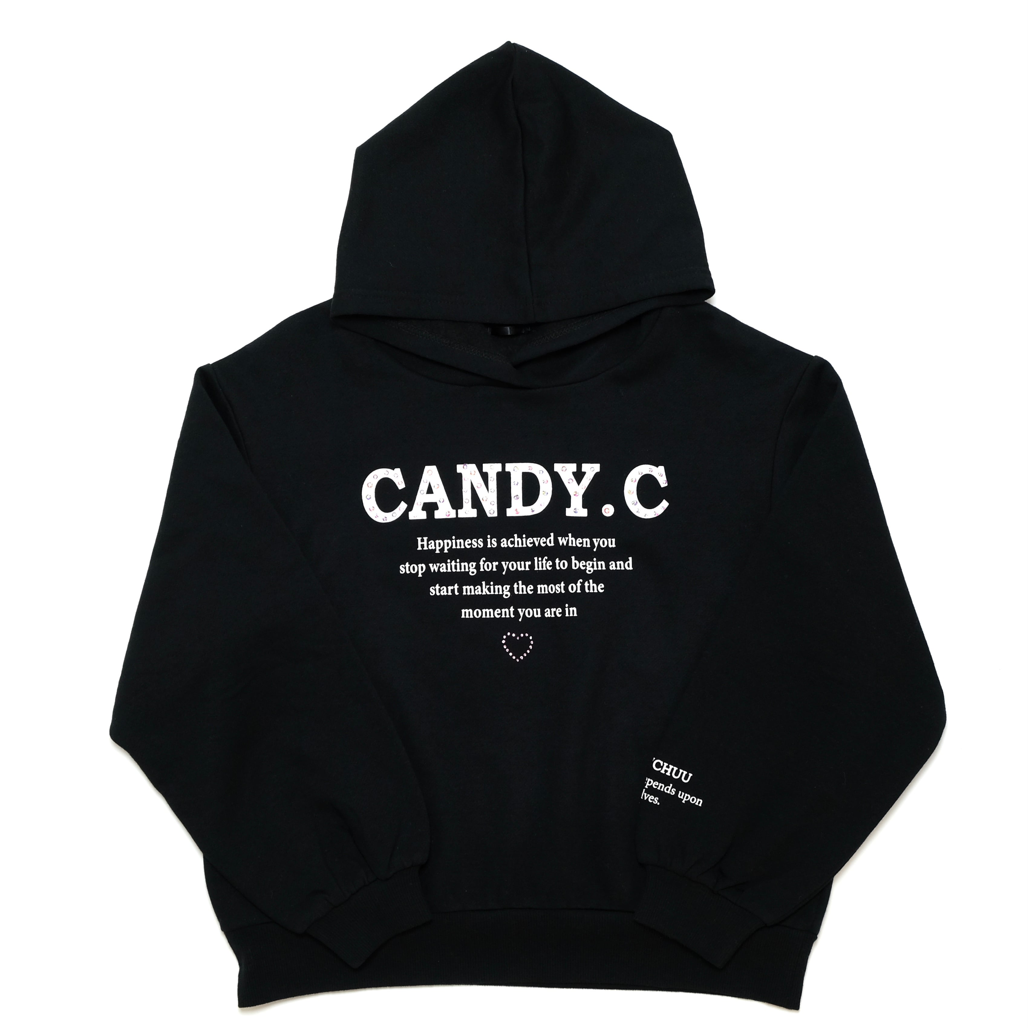 ラインストーンロゴパーカー(202469) | Candychuu 公式ONLINE SHOP powered by BASE