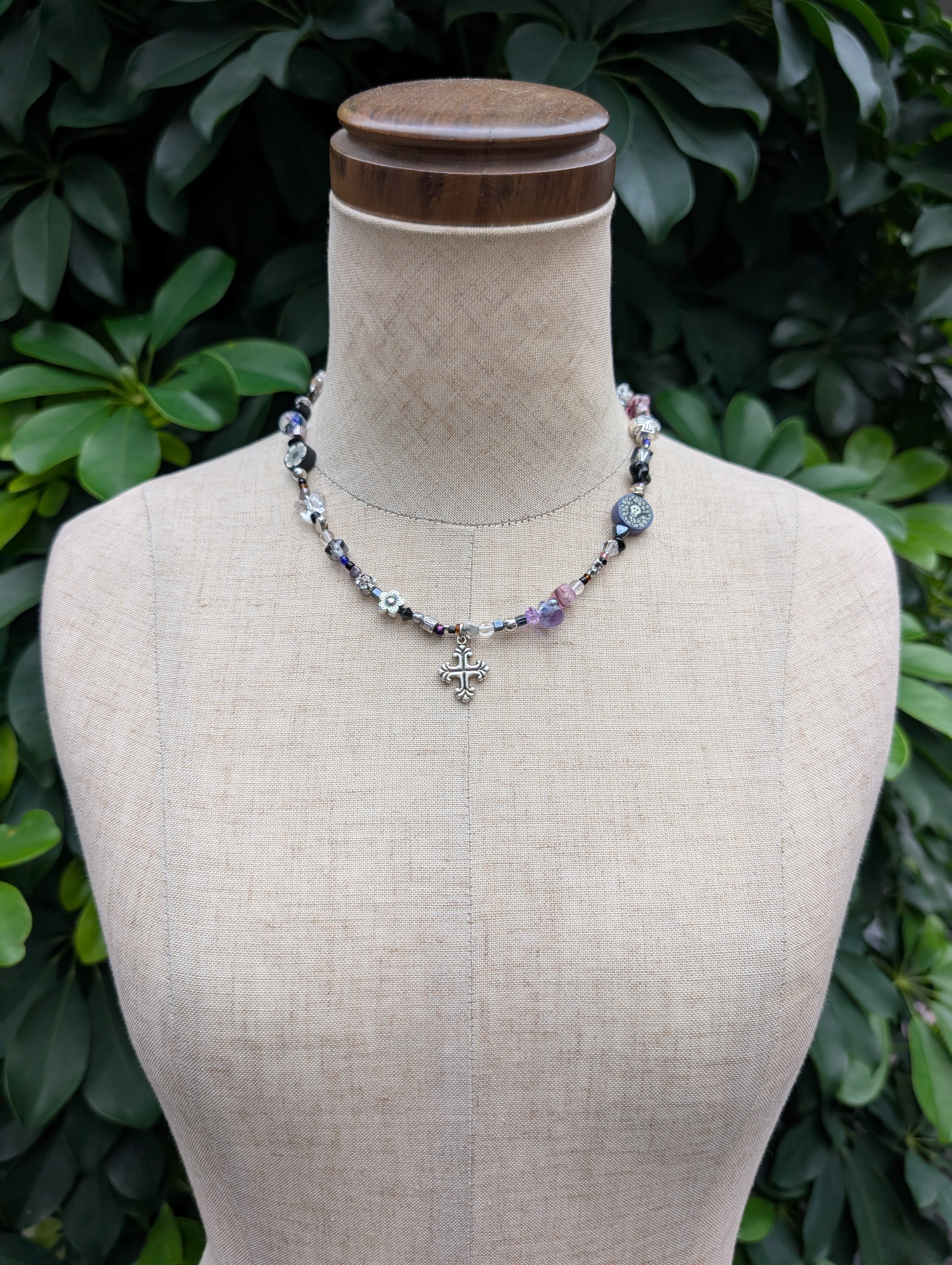 "深緑" original goth-grunge necklace