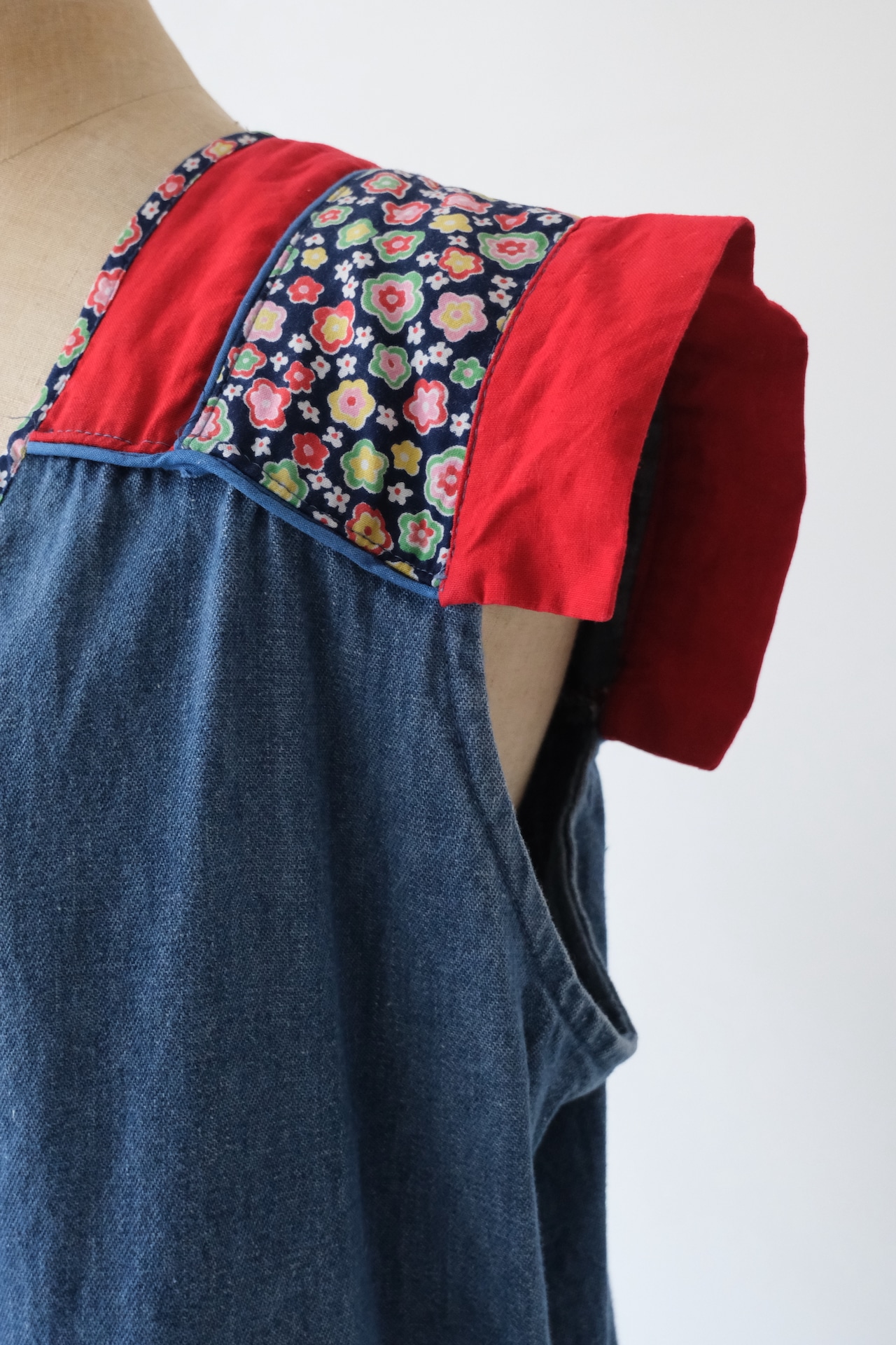 Floral accent wrap dress