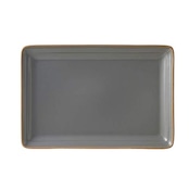 TAMAKI エッジライン レクタングルプレートL グレー 28.2×19.4×高さ2.4cm 電子レンジ・食洗機対応 T-918708