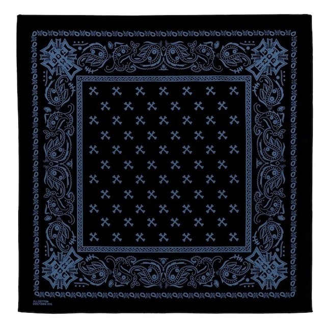 DOG TOWN / Paisley Bandanna / ペイズリーバンダナ / バンダナ / DT-M-002 / COLOR : BLACK × BLUE