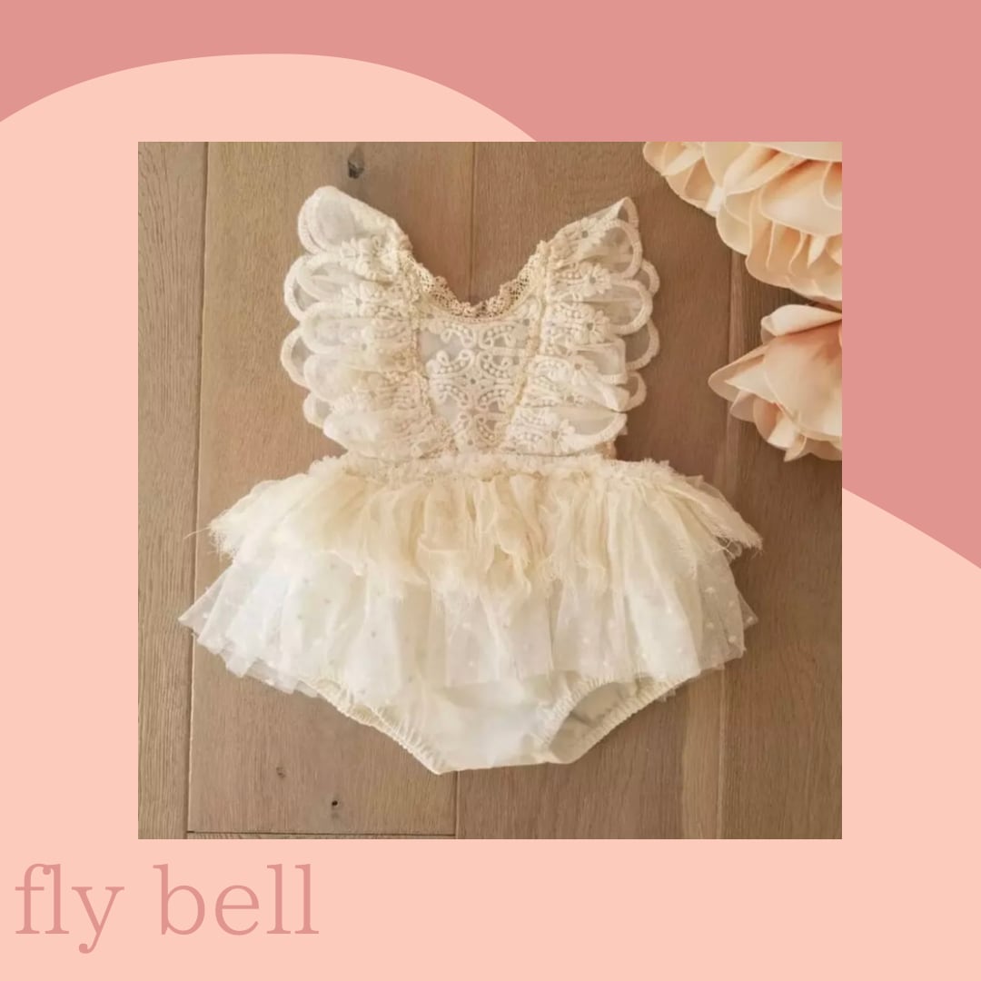 ベビーフリルレースドレス》》》》》》》》》》》》海外子供服 ベビー ドレス フリル ベビーフォト ニューボーンフォト パーティー インポート ロンパース