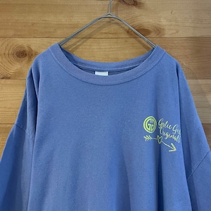 【GILDAN】ワンポイントロゴ バックプリント Tシャツ XL ビッグサイズ US古着