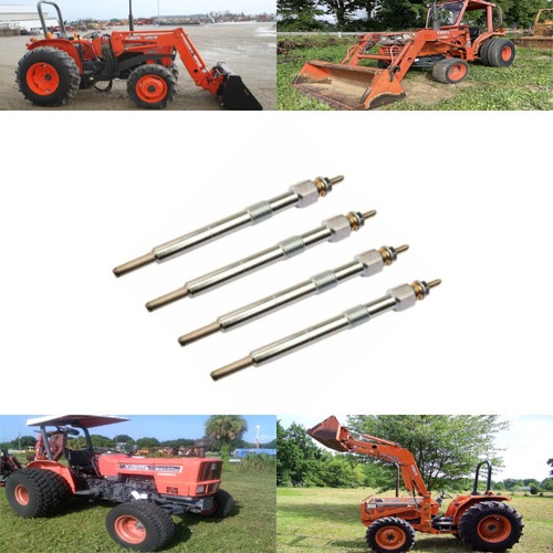 グロープラグ 1733165510 4個セット クボタ Kubota L2250 L2550 L2850 L2950DT L3250DT L3350DT L3450DT L3650 L3750 L4150 L4350DT L4850DT L5450DT M4030 M5030
